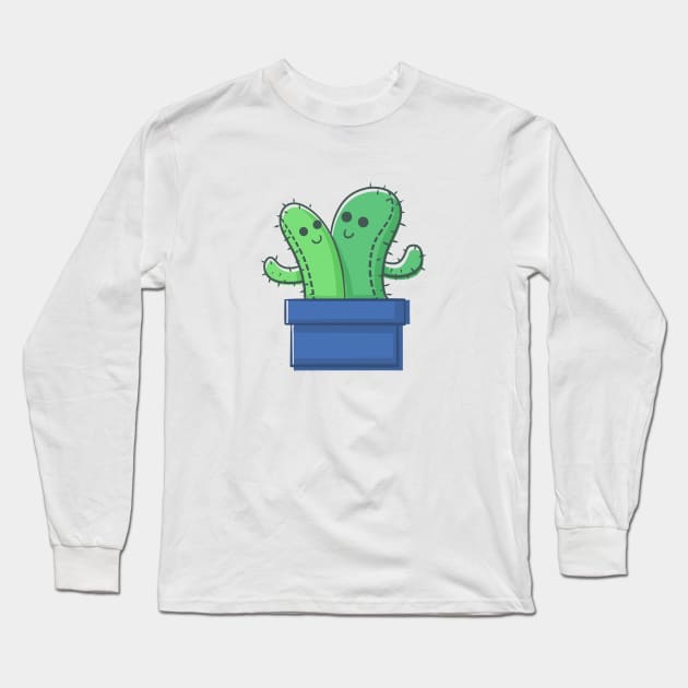 Cactus Family - The twins Long Sleeve T-Shirt by Studio Mootant